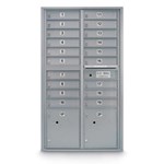 View 19 Door Standard 4C Mailbox with (2) Parcel Lockers
